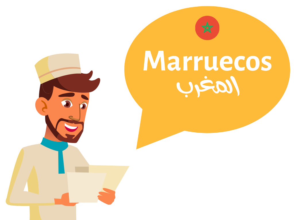 Hombre que habla de Marruecos como destino de viaje