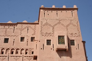 Arquitectura de una kasbah en Marruecos