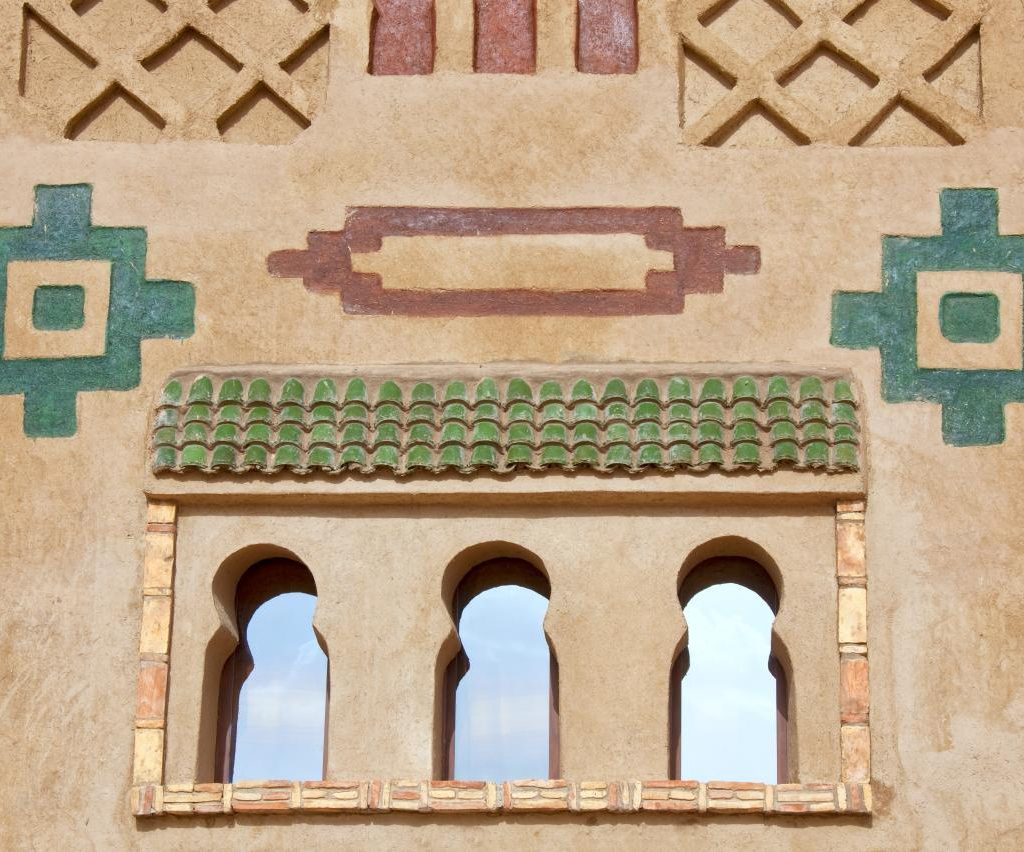 Decoración De La Pared De Una Kasbah Marroquí