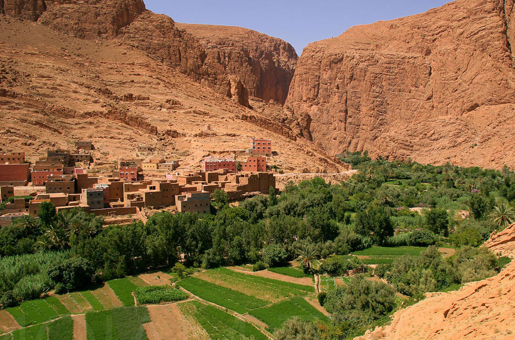 Gorges du Todra en Marruecos