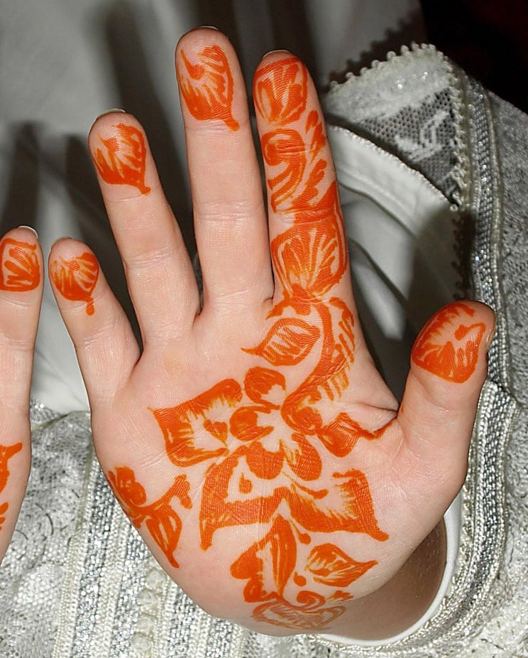 Tatuaje de henna en Marruecos