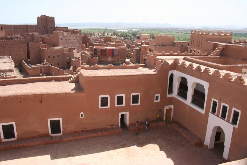 Patio central de la Kasbah de Taourirt en Ouarzazate