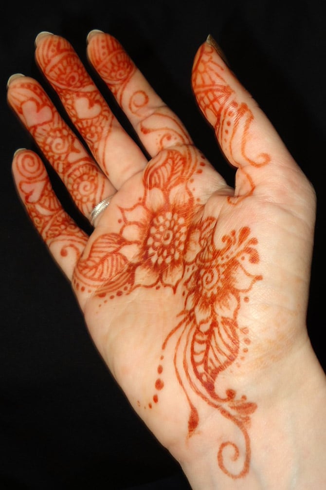 Tatuaje de henna marroquí