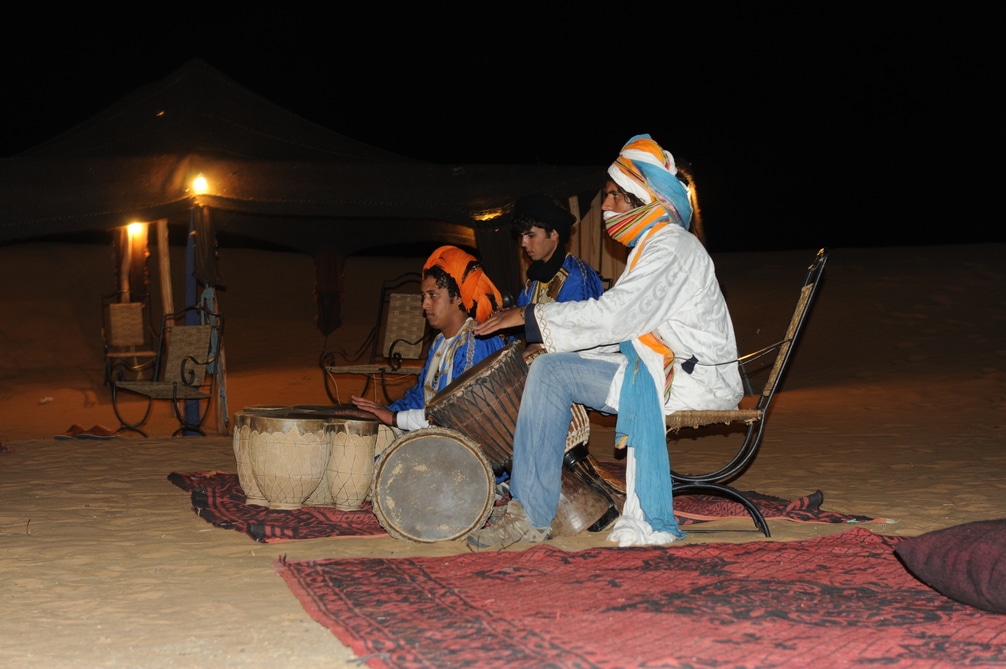 Musica del desierto de Merzouga de Marruecos