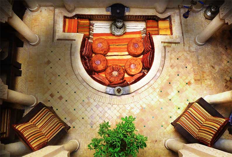 Patio De Un Riad Marroquí