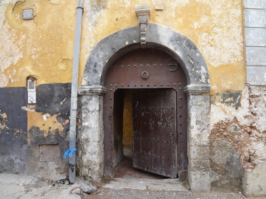 Puerta En La Medina De El Jadida En Marruecos