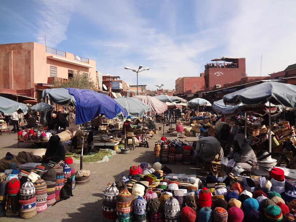 Souk o mercado en Marrakech
